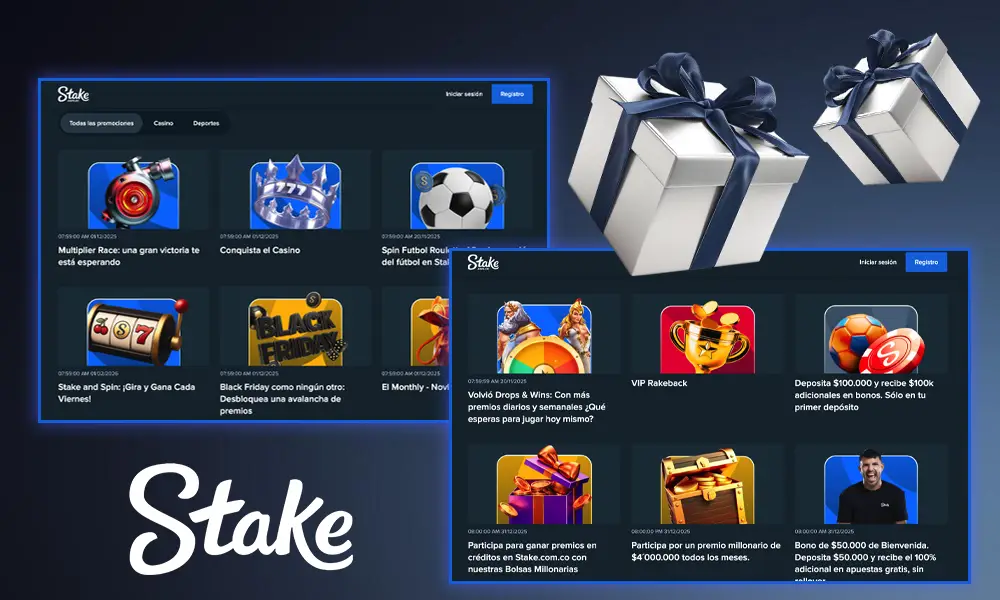 Programa de bonificaciones Stake del sitio de apuestas